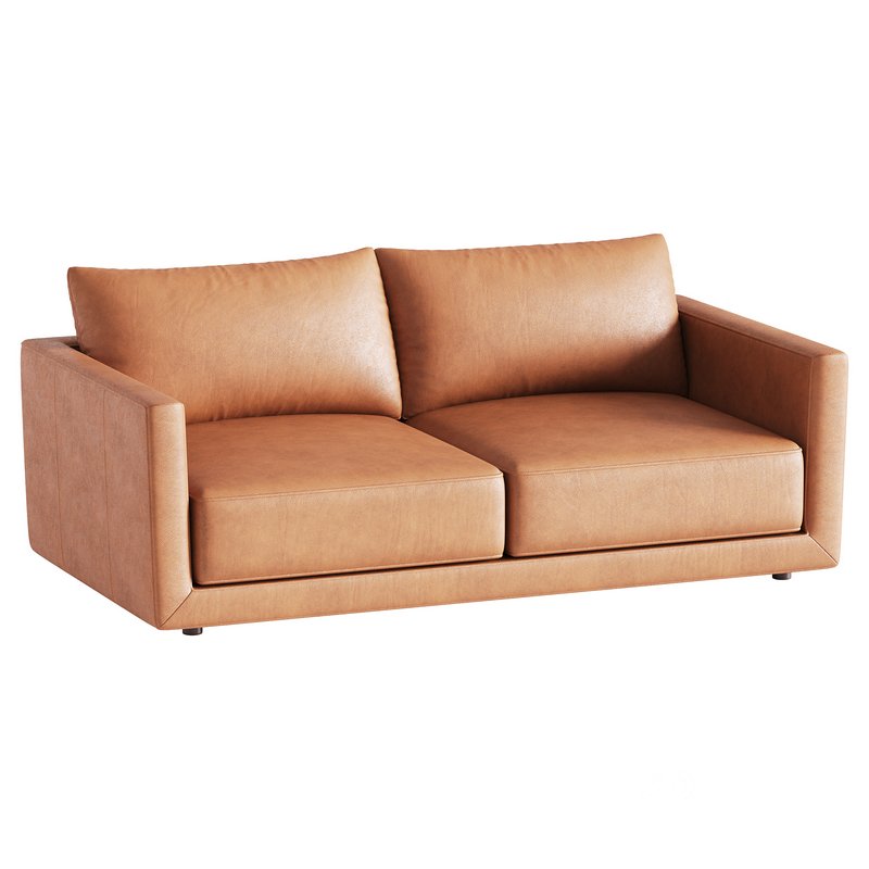 Melbourne Leather Sofa Image 9