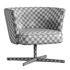 VELOUR Easy chair with spoke base By La Cividina - Thumbnail 3