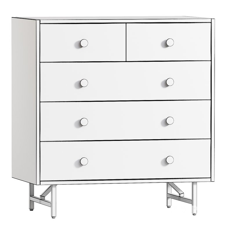 The Valora 5-Drawer Dresser in Juniper Green Image 2