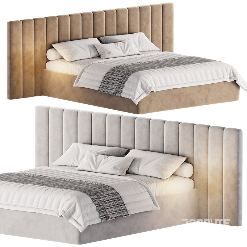 Bed soft wall panel VERONA Image 1