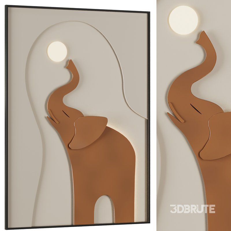 Elephent Frame picture Image 1