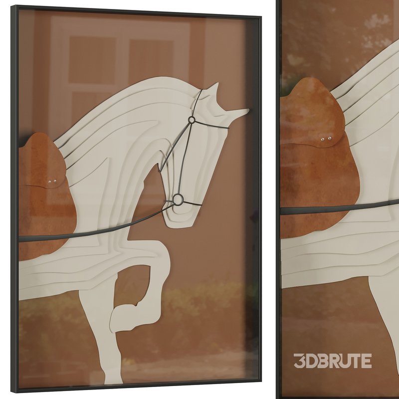 Horse Frame Picture Image 1