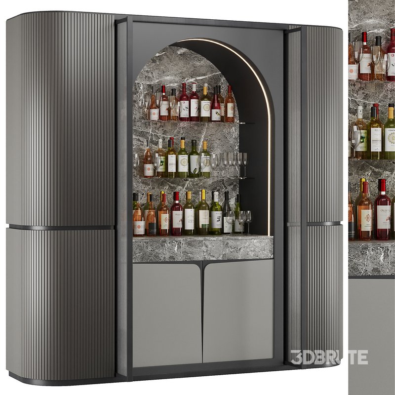 Bar Cabinet Set4 Image 2