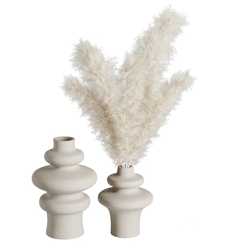 Pampas bouquet vase Set45 Image 3
