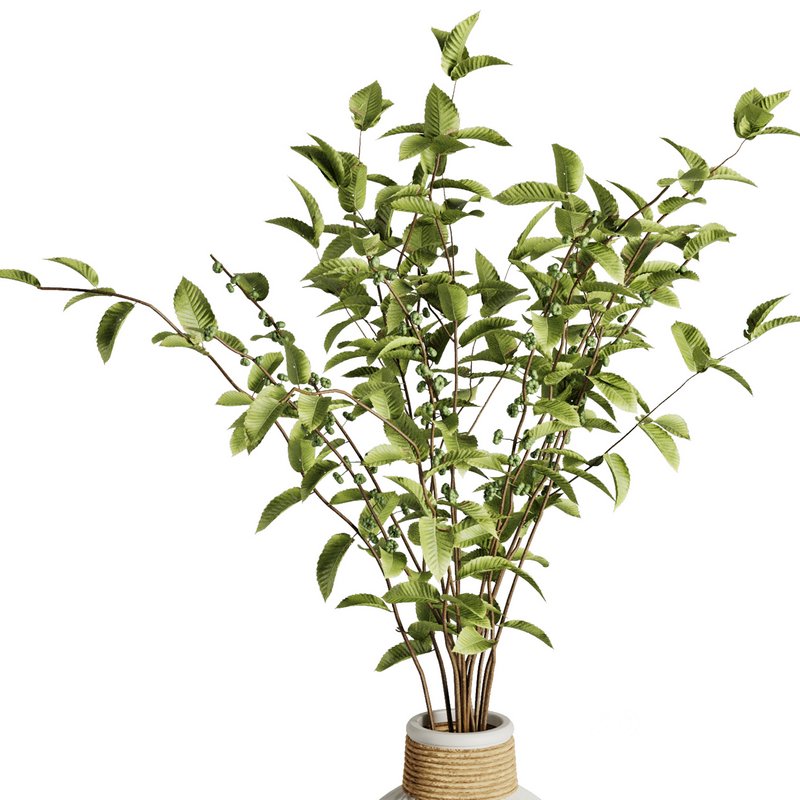 Green branches vase Set43 Image 4