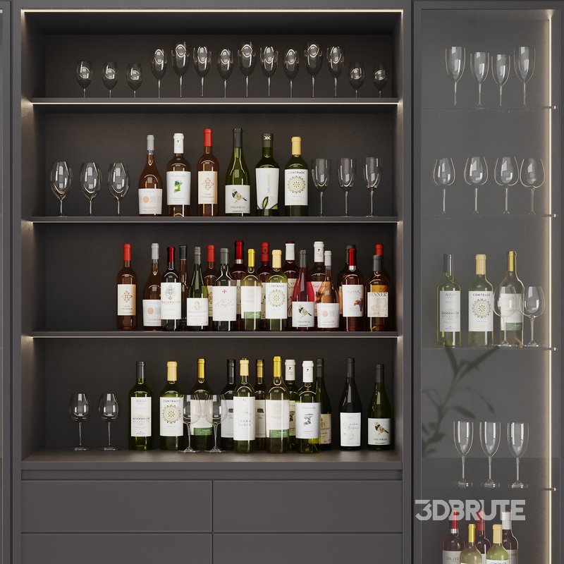 Bar Cabinet Set3 Image 4