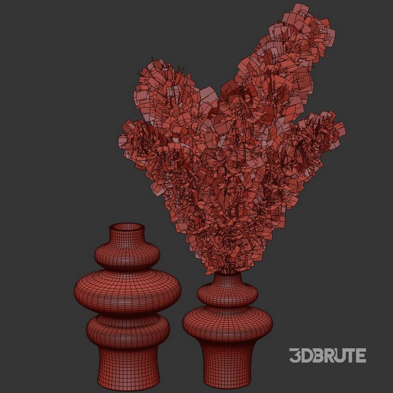 Pampas bouquet vase Set45 Image 2