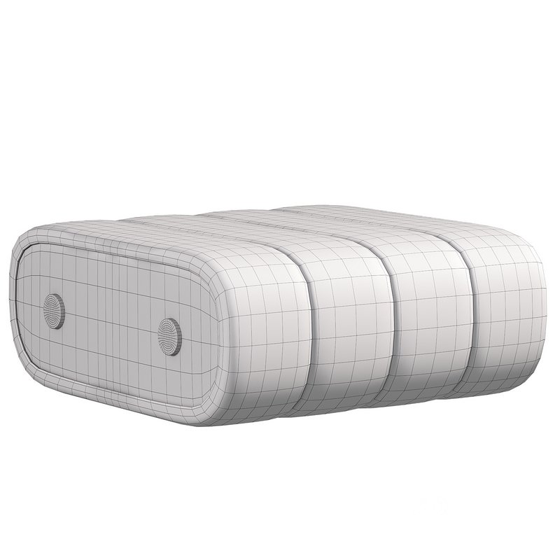 Dakota Ottoman Leather Brass Image 4