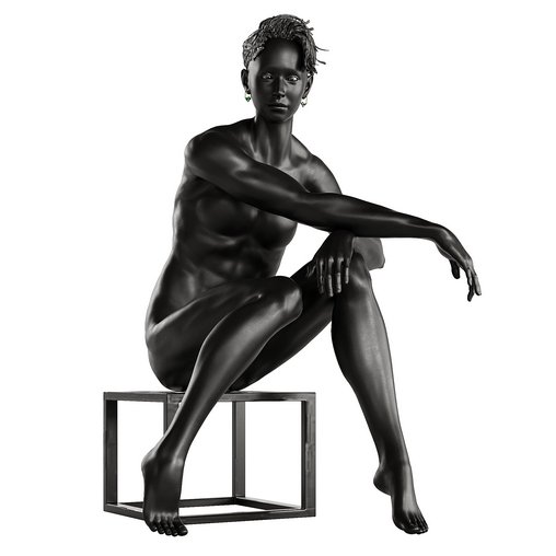 Surrealistic fashion mannequin
