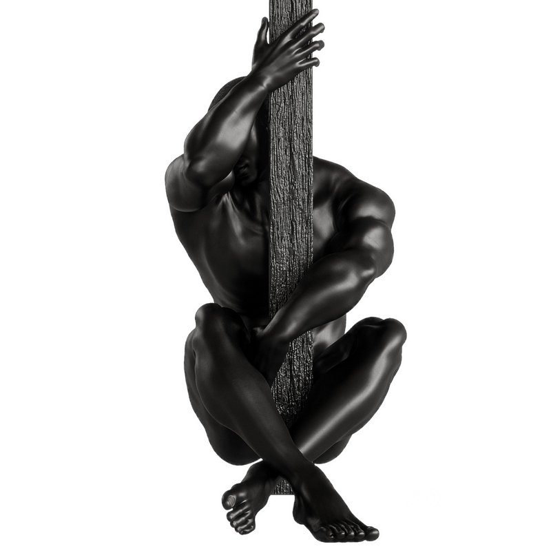 Decoration Statue of naked male body and column Image 3