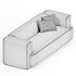 TERRAIN IVORY BOUCLE SOFA - Thumbnail 3