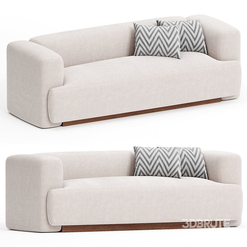TERRAIN IVORY BOUCLE SOFA Image 1