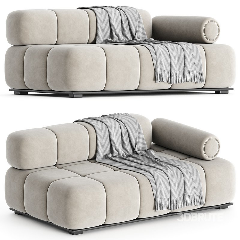 THOMAS – LONG MODULE SOFA WITH BACKREST AND ARMREST Image 1