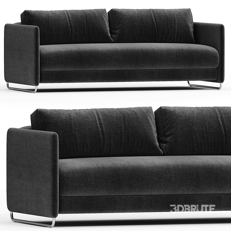 TANDOM DARK GRAY SLEEPER SOFA Image 1