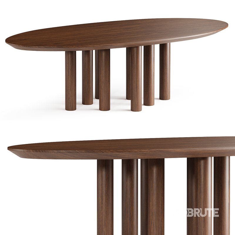 023 Solid Oak Dining Table Image 2