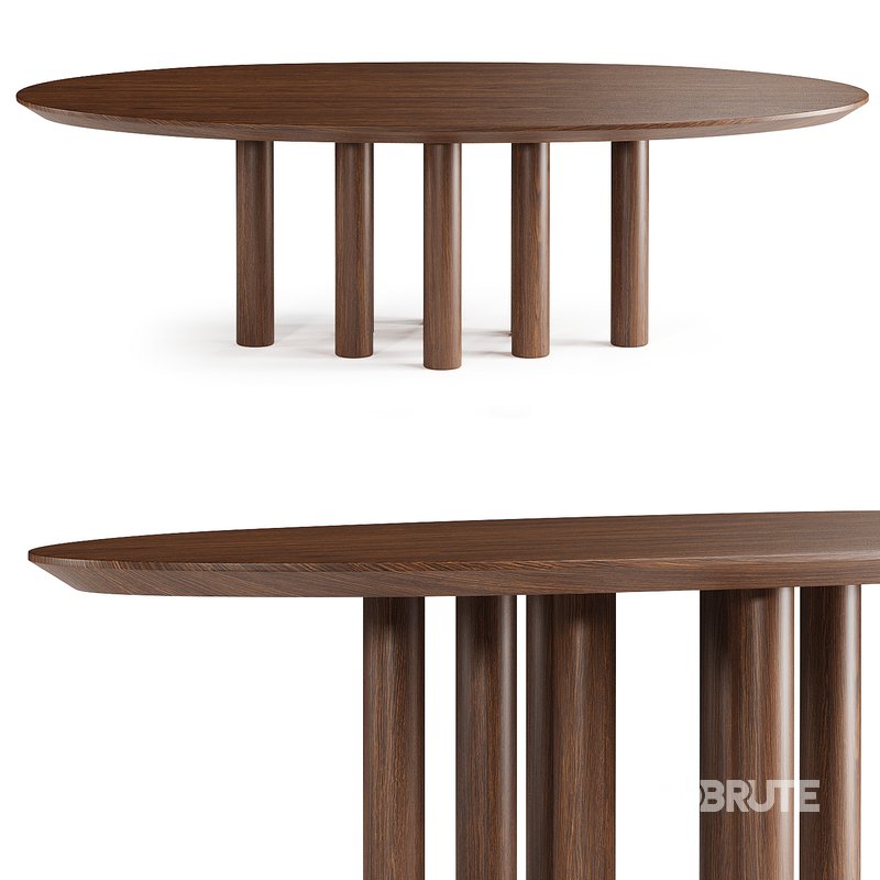 023 Solid Oak Dining Table Image 1
