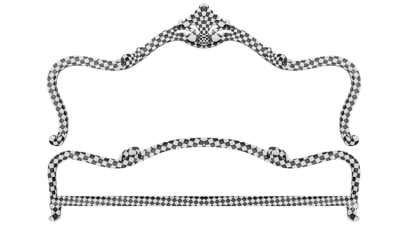 Neoclassic bed decoration Image 4