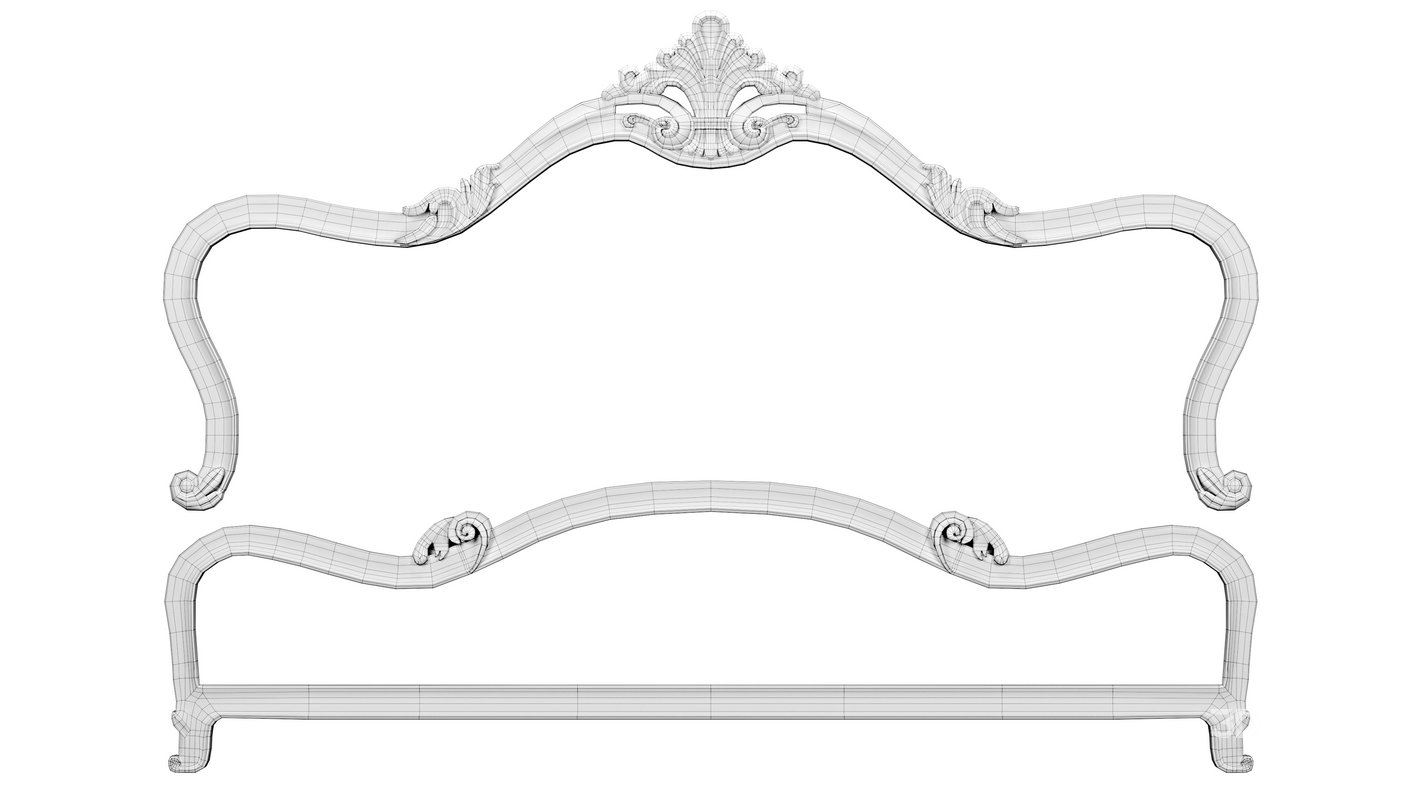 Neoclassic bed decoration Image 5