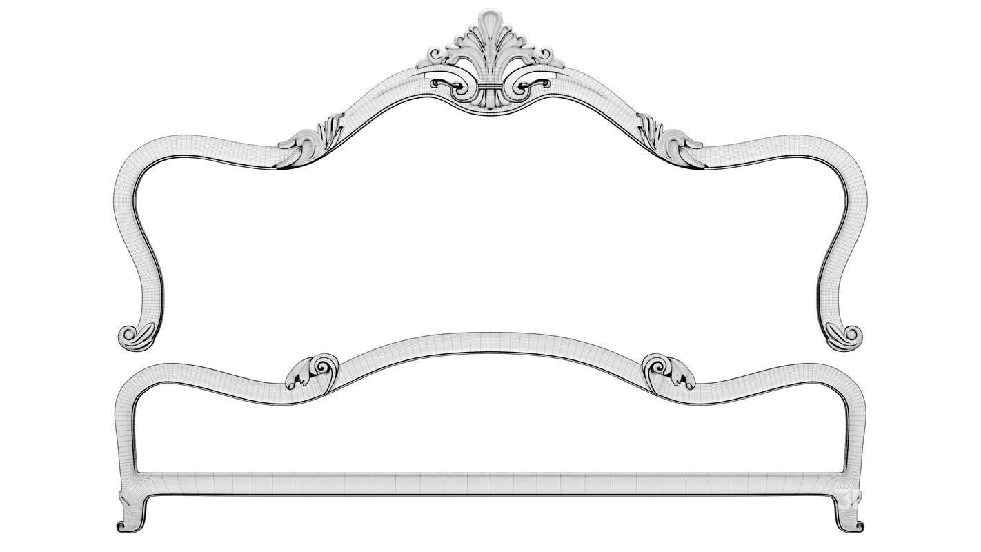 Neoclassic bed decoration Image 6