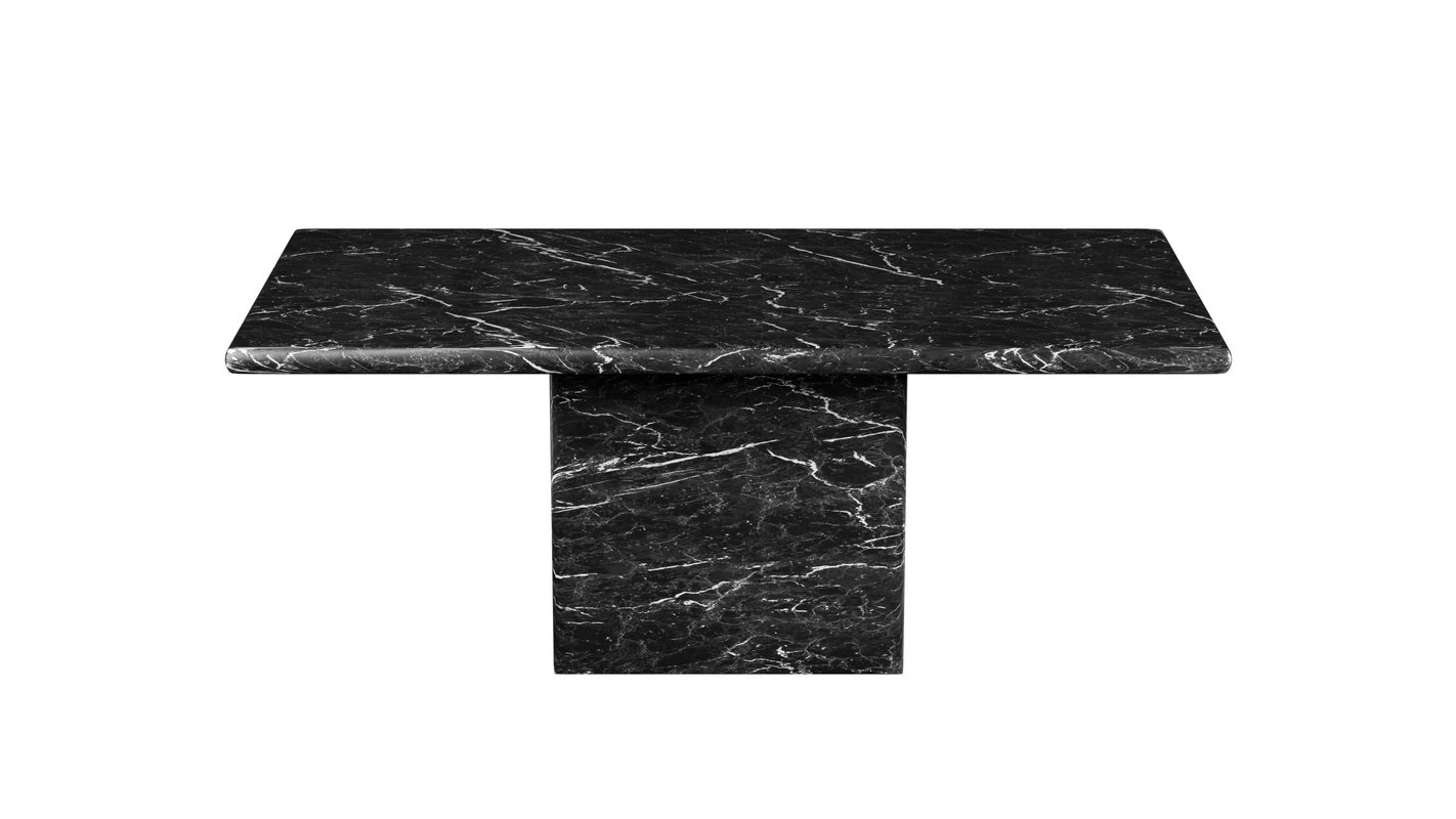 Nero Marquina Marble Dining Table Stone Image 1