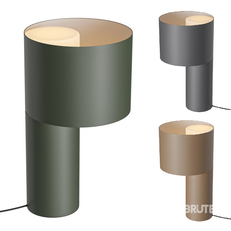 Tangent steel tubes table lamp by Frederick Image 1