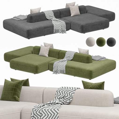 Sofa ROYALTY 2.0 by Luzaro Configuration 7