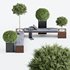 Outdoor Plants Pot Facilities Bench - Thumbnail 5
