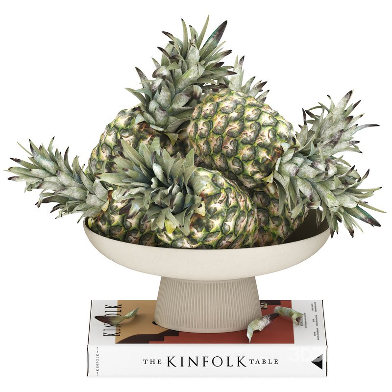 bowl of pineapples Image 1