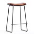 Oliver leather barstool - Thumbnail 3