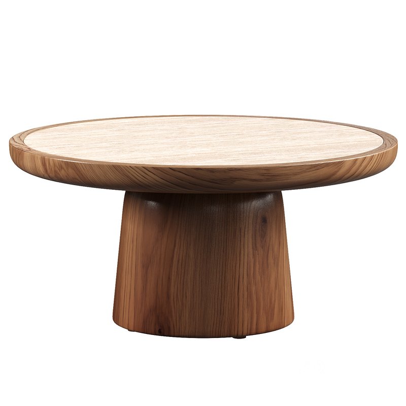 NOVA ALUMINUM ROUND COFFEE TABLE Image 1