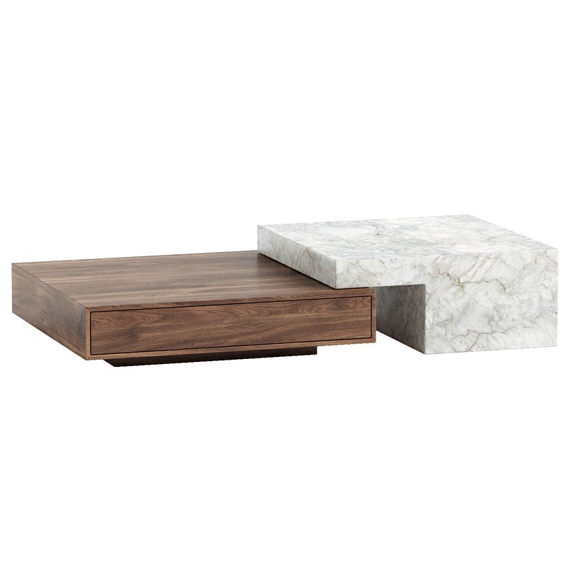 ALARIC MARBLE COFFEE TABLE Image 1