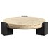 GERMAIN TRAVERTINE COFFEE TABLE - Thumbnail 1