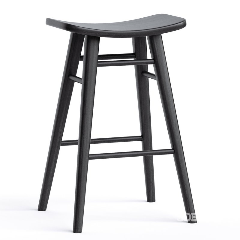 65cm Oliver Solid Timber Barstool Image 2