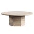 AUDREY TRAVERTINE COFFEE TABLE - Thumbnail 4