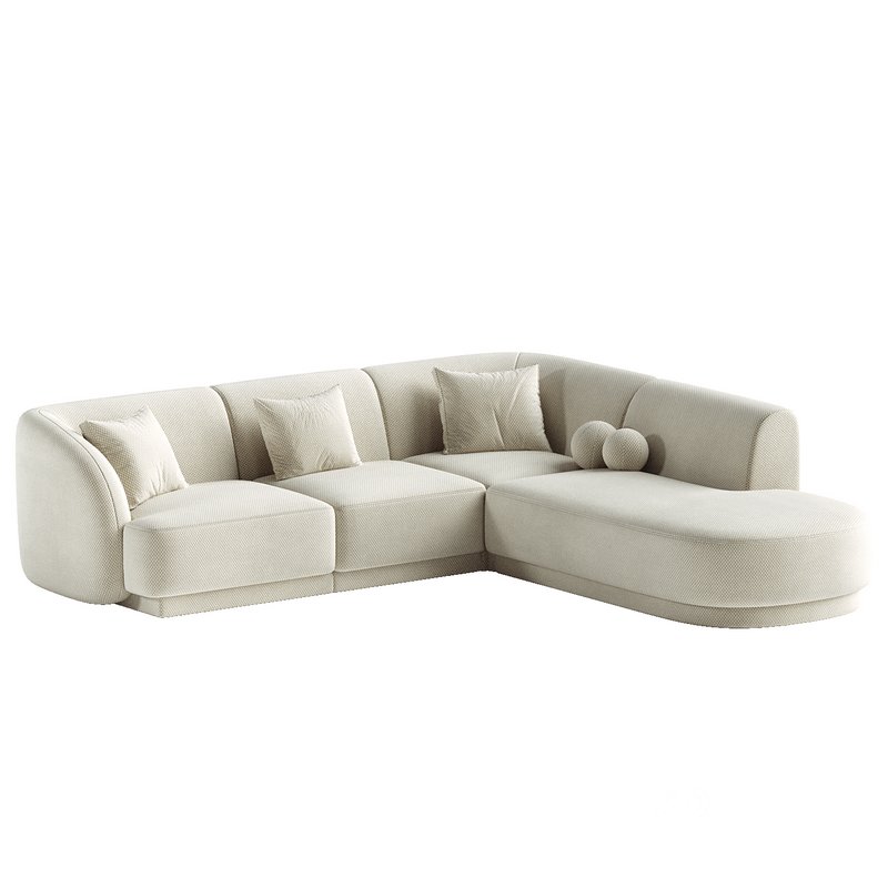 6 seater corner sofa Miley right Image 1