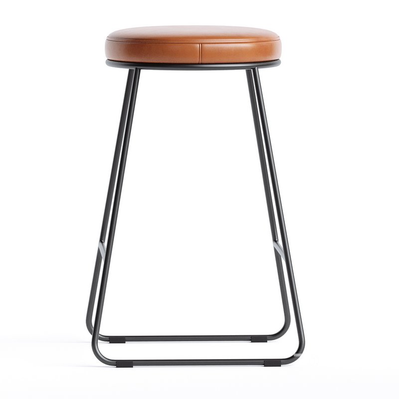 Eleanor Faux Leather Barstool Image 3