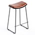 Oliver leather barstool - Thumbnail 2