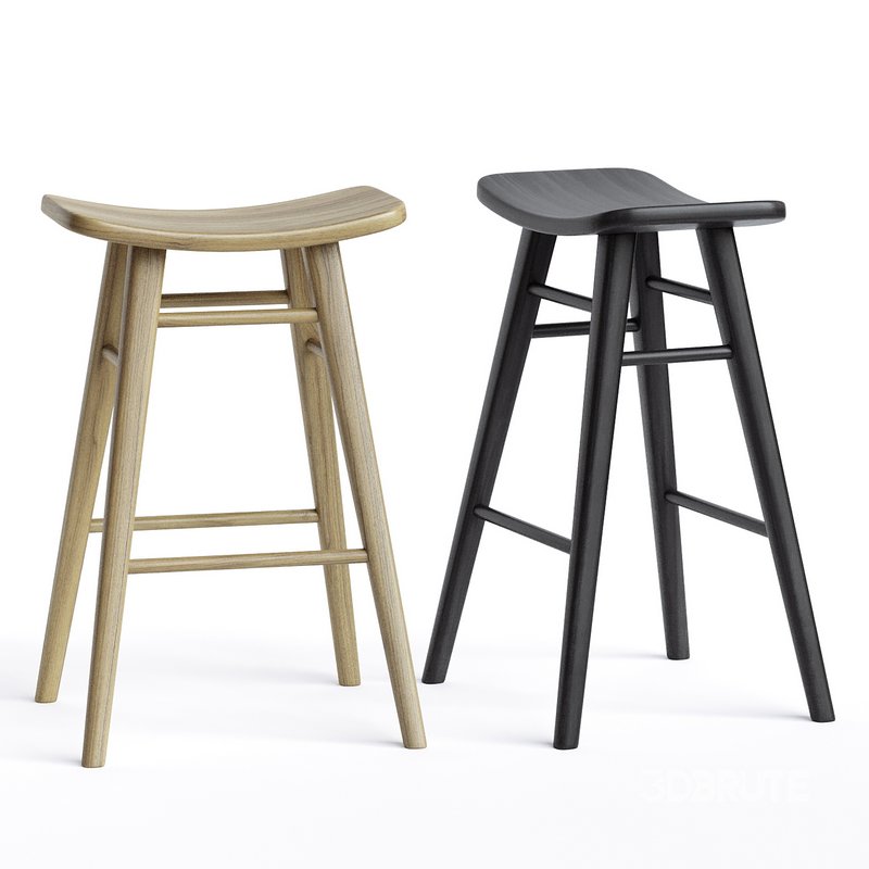 65cm Oliver Solid Timber Barstool Image 3