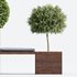 Outdoor Plants Pot Facilities Bench - Thumbnail 2