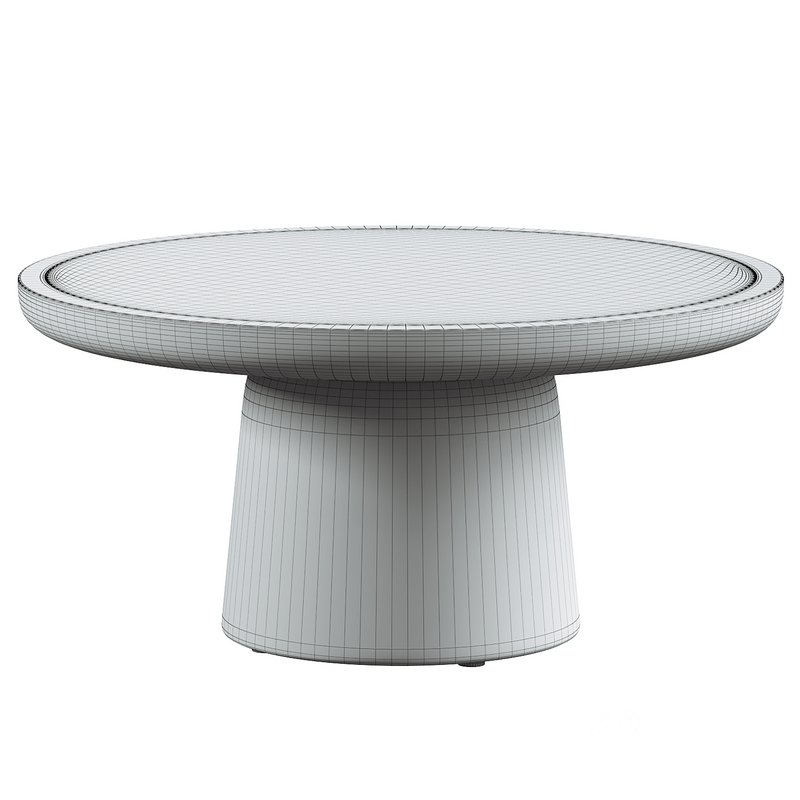 NOVA ALUMINUM ROUND COFFEE TABLE Image 2