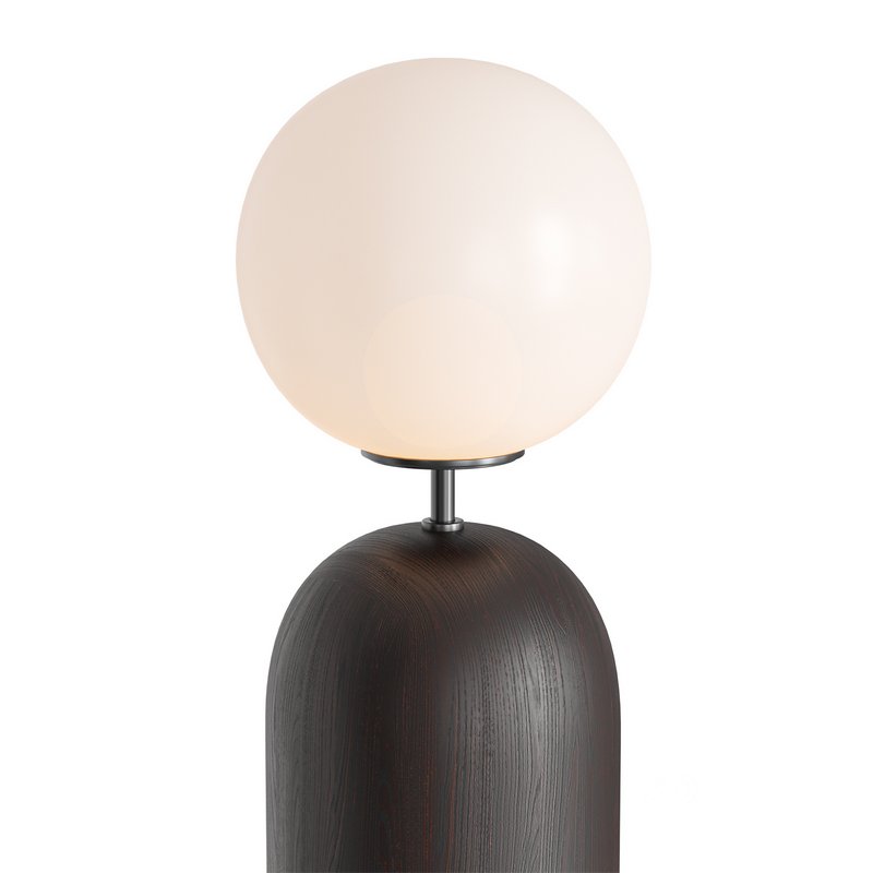 Ori Globe Table Lamp With Black Wood Base Image 4