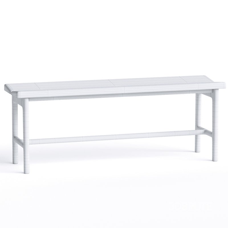 Handmade oak dining table bench Image 4