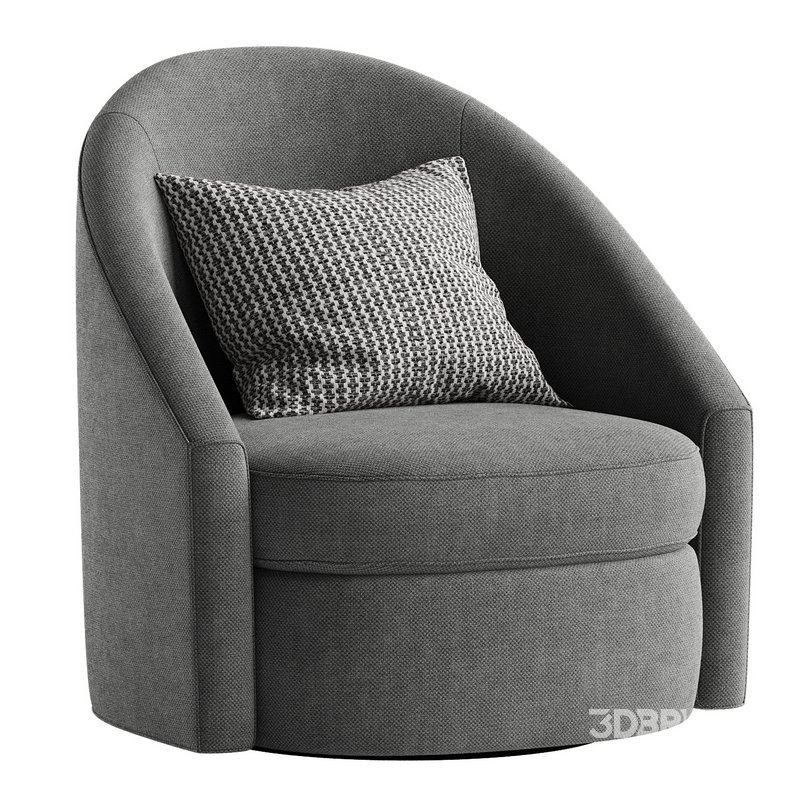 Hotraffy Simple Modern Swivel Glider Accent Chair Image 4
