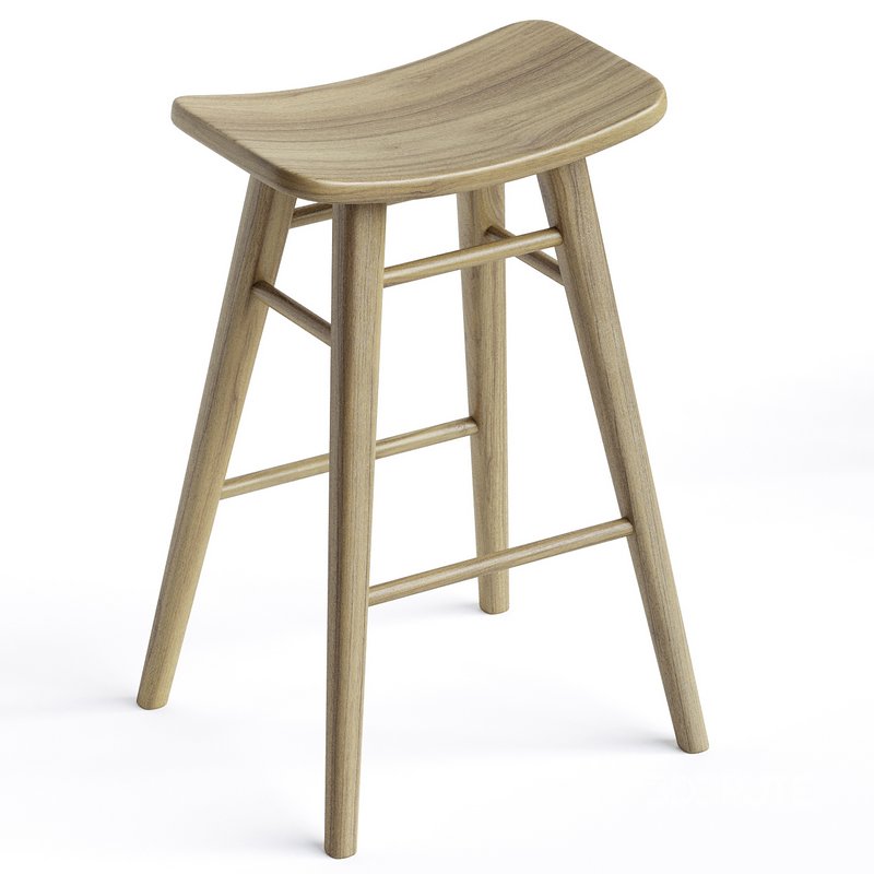 65cm Oliver Solid Timber Barstool Image 4