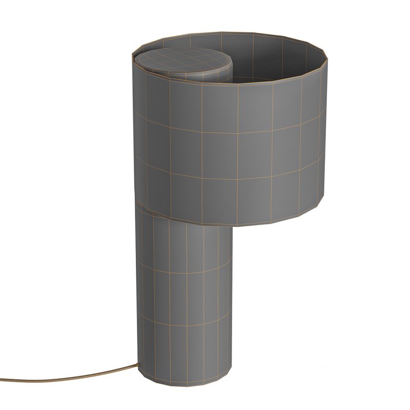 Tangent steel tubes table lamp by Frederick Image 5