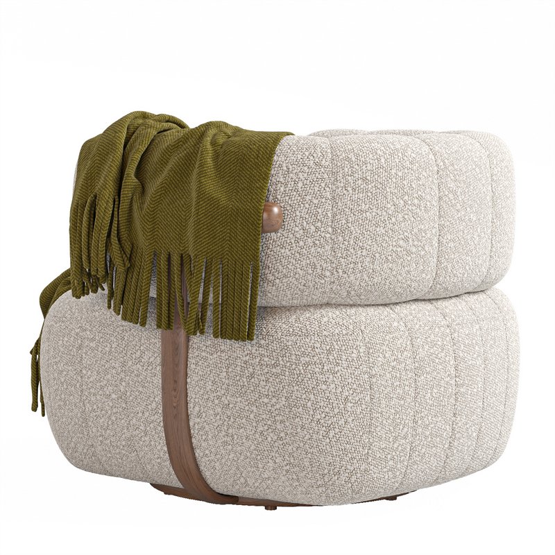 Doss Swivel Chair-Altro Snow Image 6