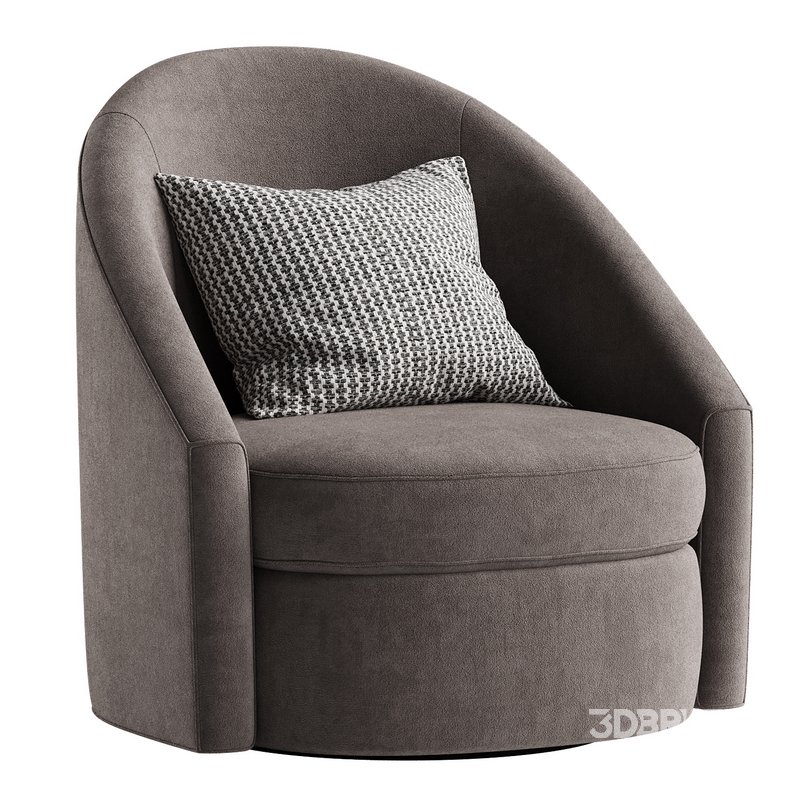 Hotraffy Simple Modern Swivel Glider Accent Chair Image 6