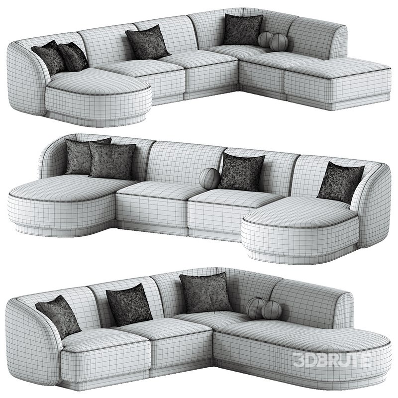Miley Corner Sofa & U Shaped Sofa Image 5