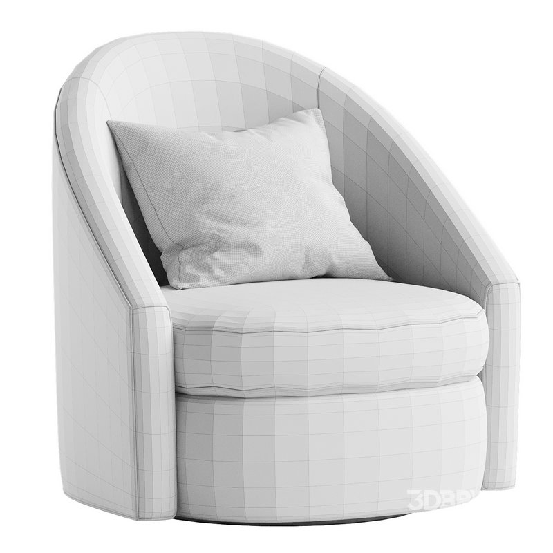 Hotraffy Simple Modern Swivel Glider Accent Chair Image 7