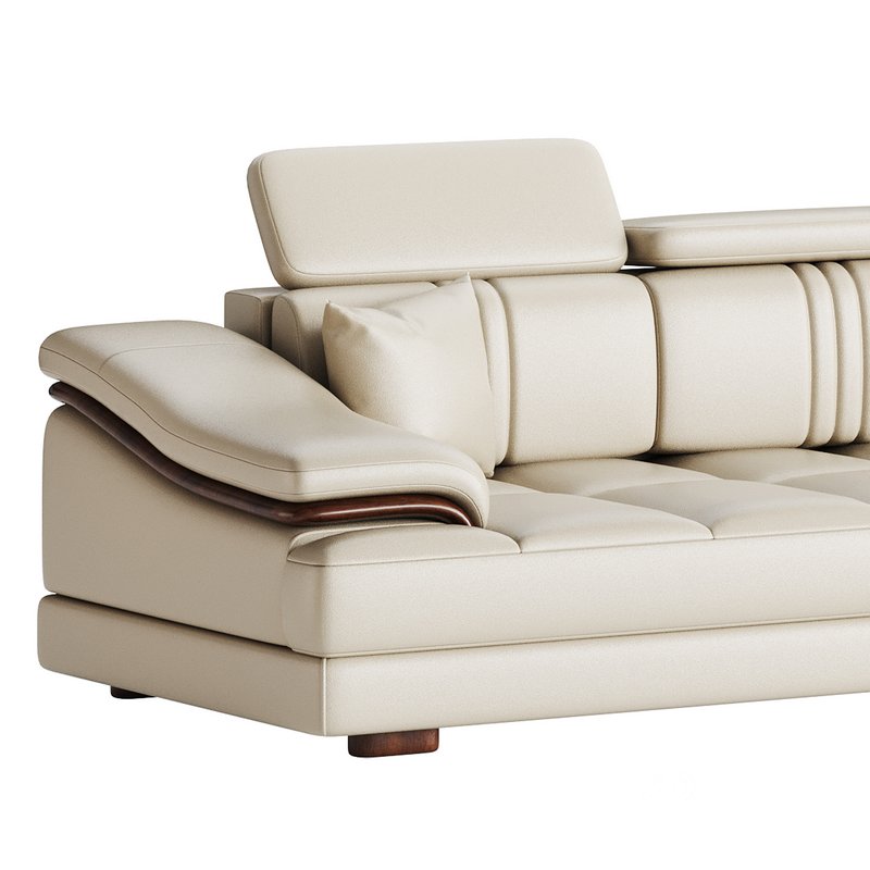 Modern Genuine Leather Sofa Image 11